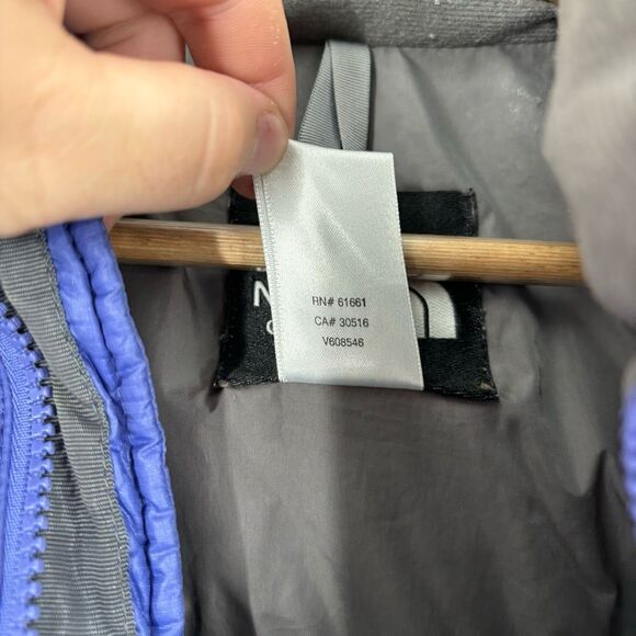 The North Face 700 Down Filled Insulated Puffer Jacket Blue Womens Size Small - Picture 2 of 12